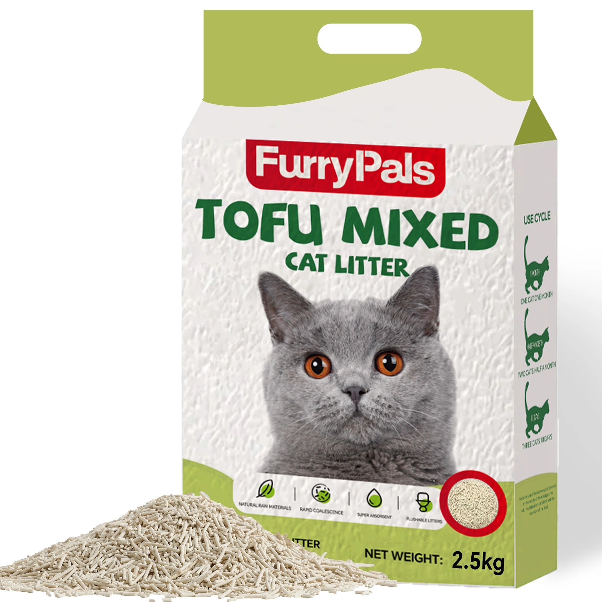 FurryPals Tofu Mixed Cat Litter